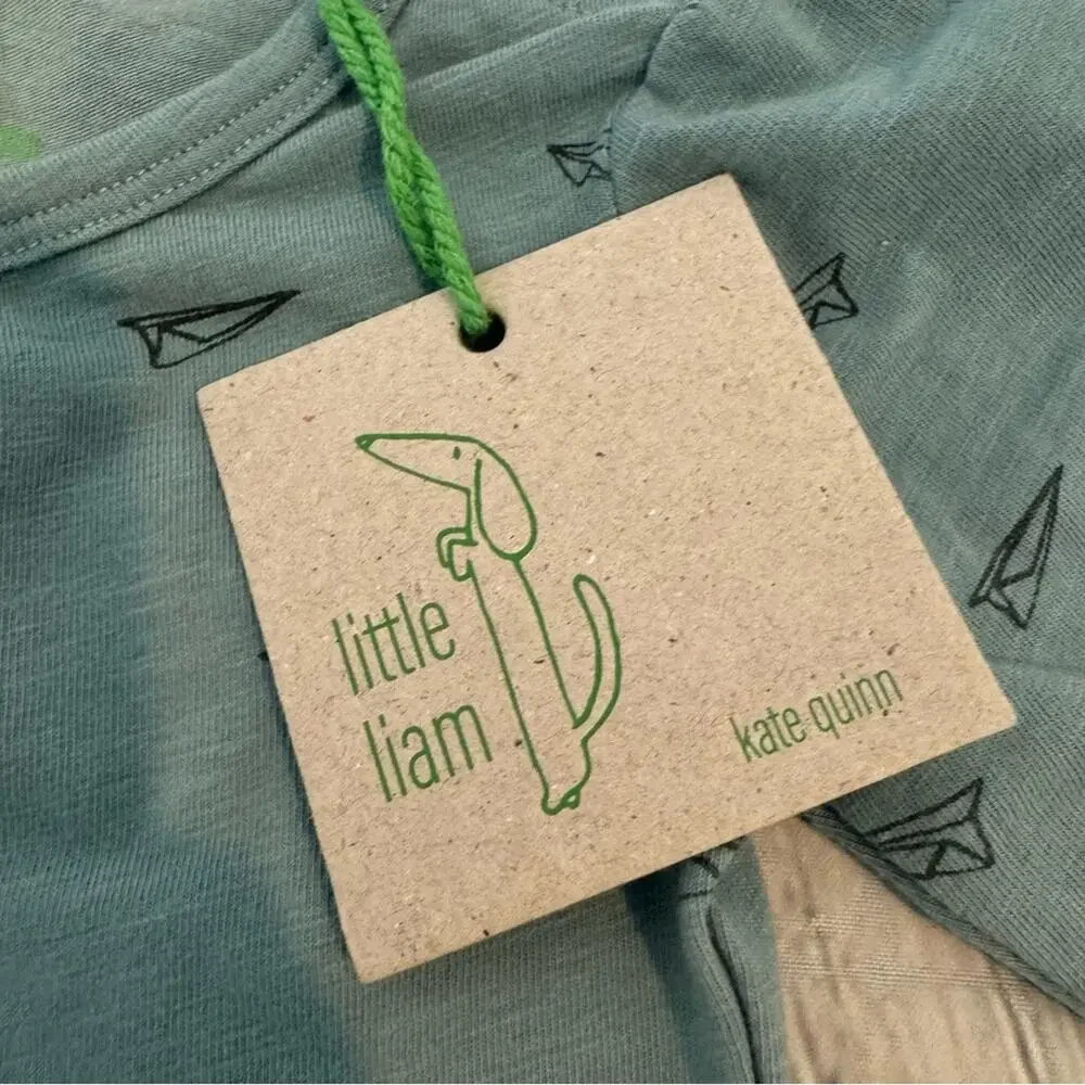 Kate Quinn Little Liam Paper Airplane Bodysuit
